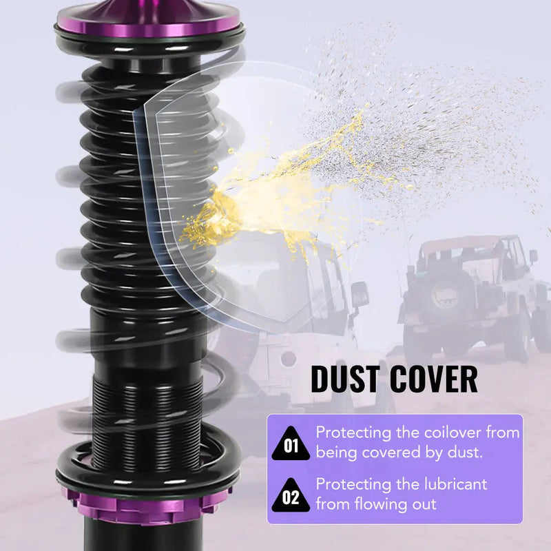For 1990 -1998 BMW 3 Series(E36) 4-door sedan Coilover Shock Absorbers Struts 4PCS Flashark