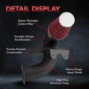 Cold Air Intake Kit For 1996-2004 Ford Mustang GT 4.6L V8 Flashark