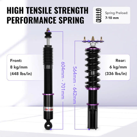 For 2004-2006 Scion XB 2000-2005 Toyota Echo Coilover Suspension Lowering kit Flashark