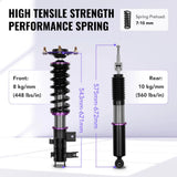 For 2016-2022 Acura ILX (DE2) 32-Way Damping Coilover Shock Absorbers Struts | Flashark Flashark