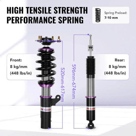 For 2018-2022 Honda Accord 32-Way Damping Coilover Shock Absorbers Struts | Flashark