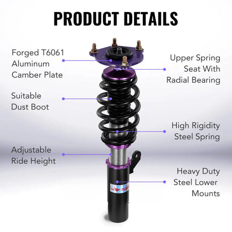 For 2018-2022 Honda Accord 32-Way Damping Coilover Shock Absorbers Struts | Flashark Flashark