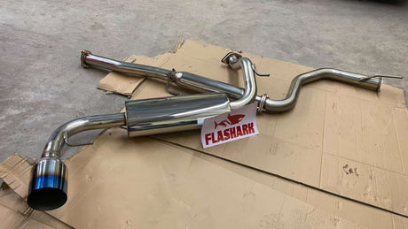 1988-1991 Honda CRX 1.5L 4.5" Burnt Muffler Tip Racing Catback Exhaust System Flashark