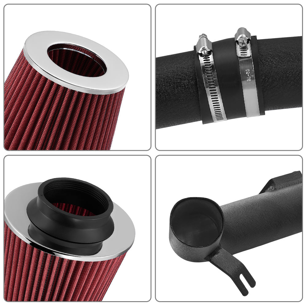For 2006-2011 Honda Civic 1.8L Cold Air Intake Kit W/Cone Filter Flashark