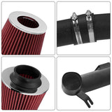 For 2006-2011 Honda Civic 1.8L Cold Air Intake Kit W/Cone Filter Flashark