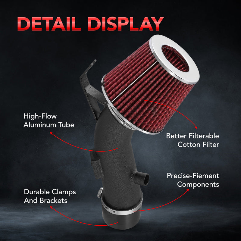 For 2007-2012 Nissan Altima V6 Aluminum Air Intake Kit Flashark