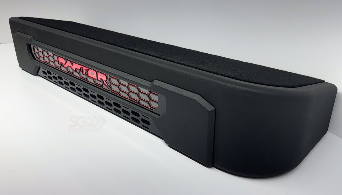 Custom Focal K2 Dual 10" Down-Firing Sealed Subwoofer Enclosure for 2009–2026 Ford F-Series SuperCrew Trucks