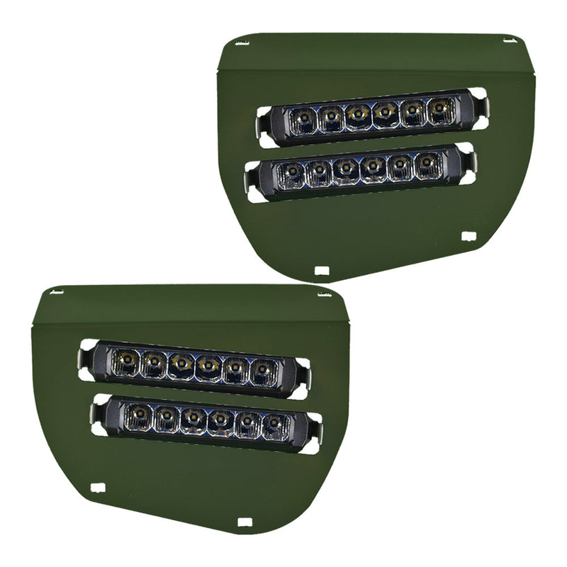 Dual Wide 8" LED Headlights for 2014+ Honda Rancher, Foreman, Rubicon Vessel Powersports