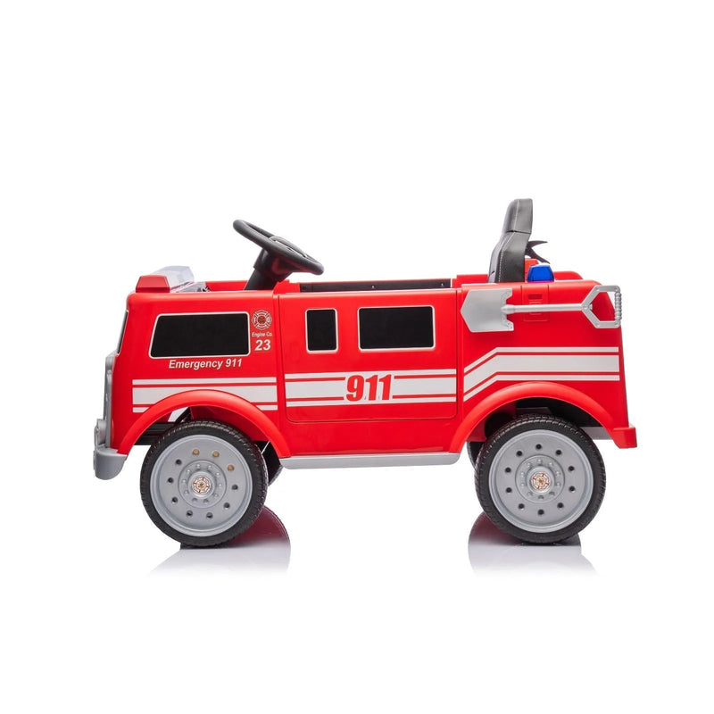 Magic Cars 12V Fire Truck 1 Seater Ride on
