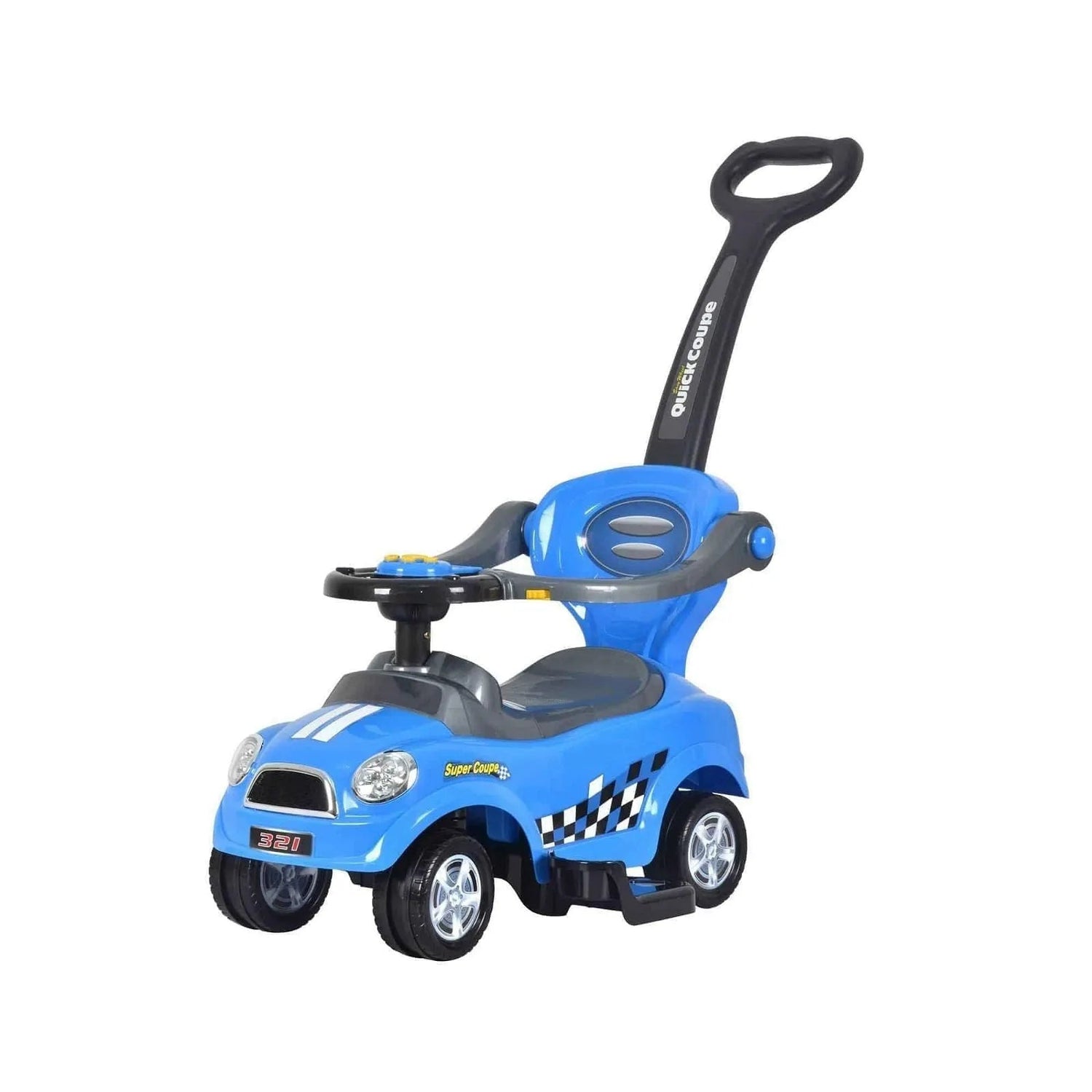 Magic Cars Toys Easy Wheel Quick Coupe 3 in 1, Stroller, Walker and Ride on