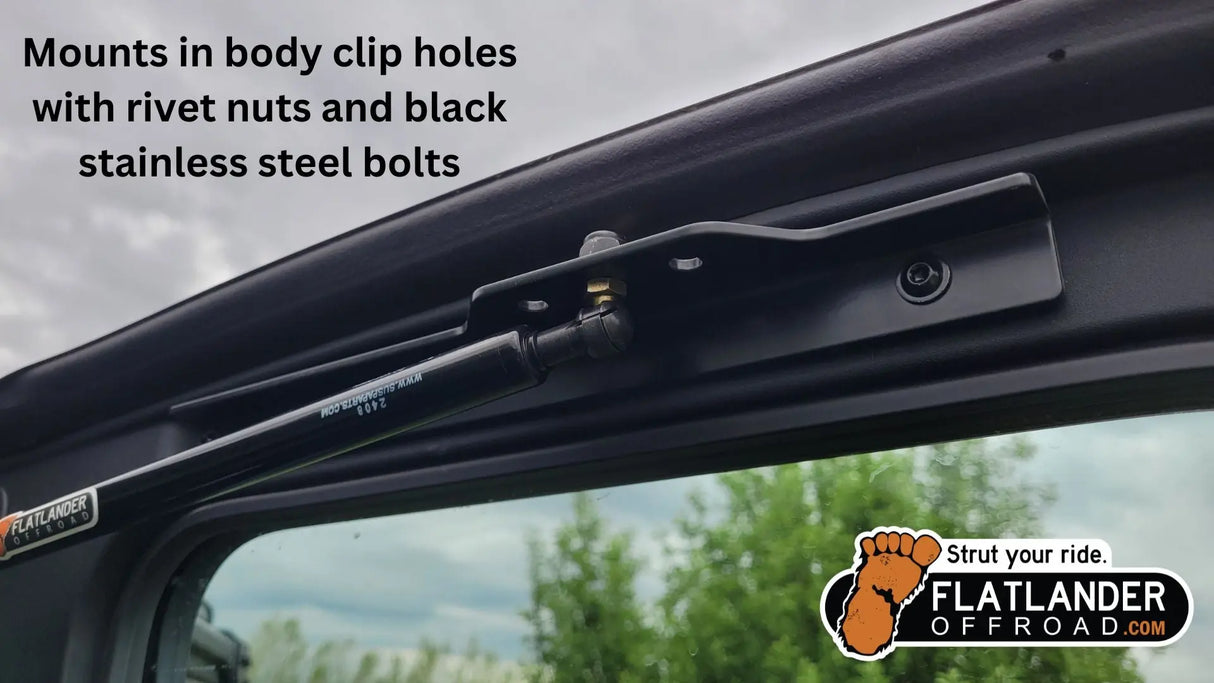 2025 FRONT ONLY door strut kit for 4-Door Polaris Ranger 1000 and XP1000 Flatlander Offroad