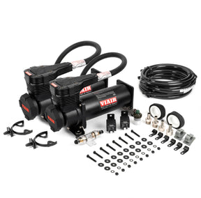 (VIAIR DUAL 485C AIR COMPRESSOR KIT - GEN 2 W/ Relay Kit & Wiring Far From Stock