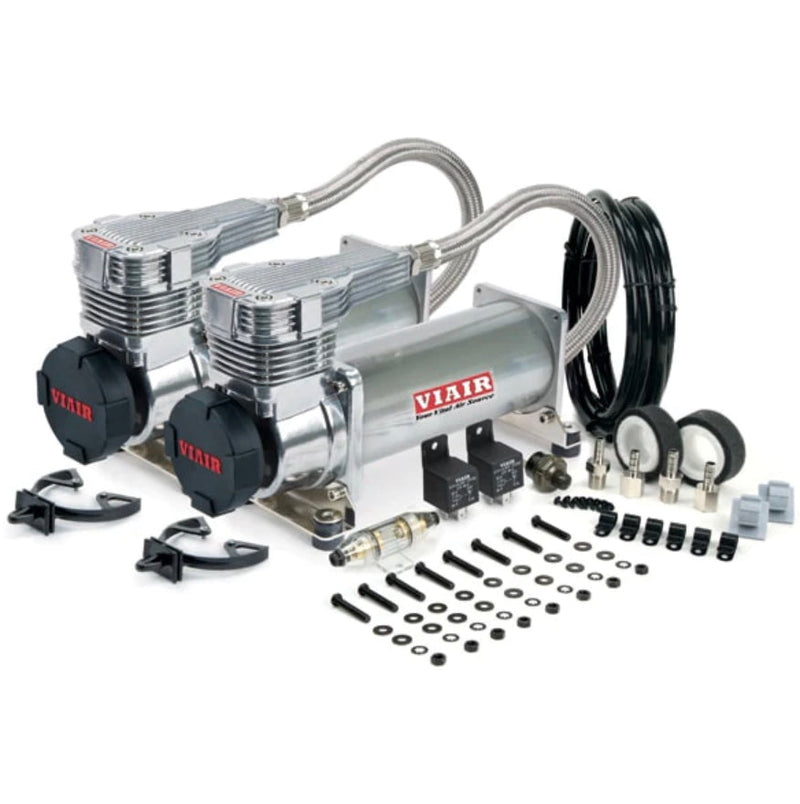 (VIAIR DUAL 485C AIR COMPRESSOR KIT - GEN 2 W/ Relay Kit & Wiring