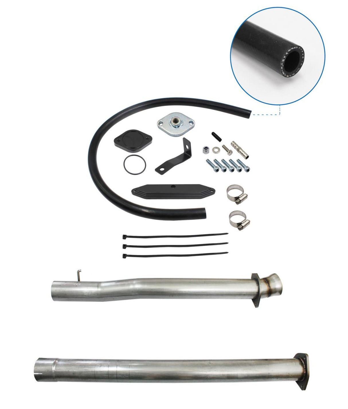 Platinum FORD EGR replacement Kit and Exhaust Pipe Bundle Kit For 2011 - 2022 Ford F250 F350 6.7L Powerstroke Diesel