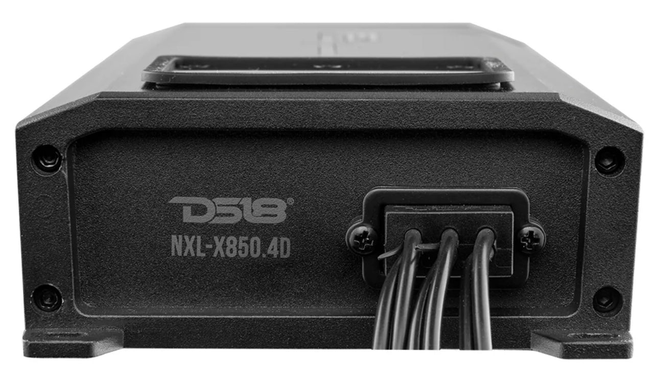 DS18 NXL 4-Channel Full-Range Class D IP67 Marine and Powersports Amplifier 4 x 200 Watts Rms @ 4-Ohm