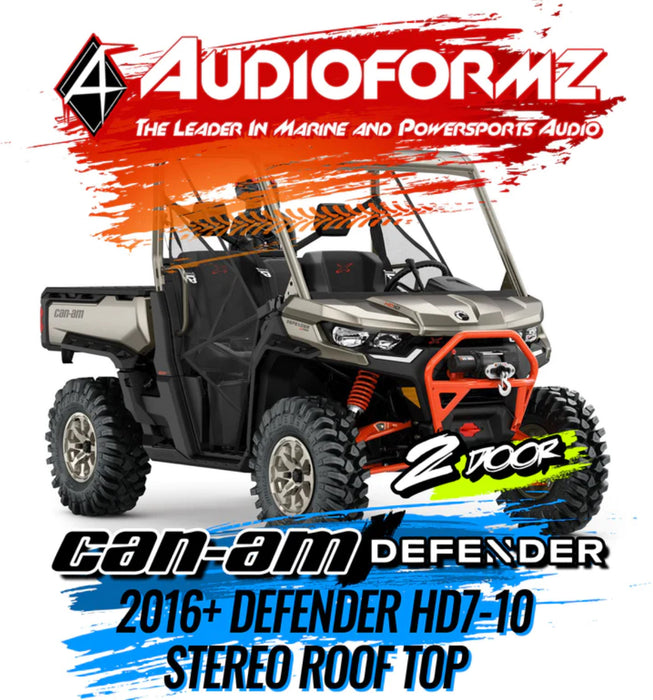 2016+ Can-Am Defender Stereo Tops (2-Door)