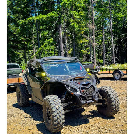 2017-2026 Can Am X3 Full Glass Windshield - Two Vent