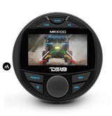 Marine and Powersports Headunit 3" Color TFT screen , 2 Zones, 4 volts Output, BT, RDS 4 X 50 Watts
