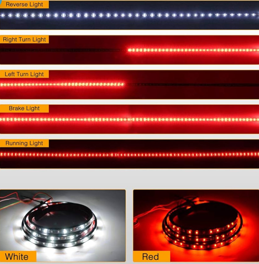 Tailgate light bar 60” brake/turn/reverse