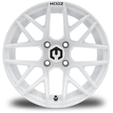 MODZ® Matrix 14x7 Glossy White Golf Cart Wheel