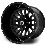MODZ® 14x10 Assassin Glossy Black Golf Cart Wheel