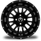 MODZ® 14x10 Assassin Glossy Black Golf Cart Wheel