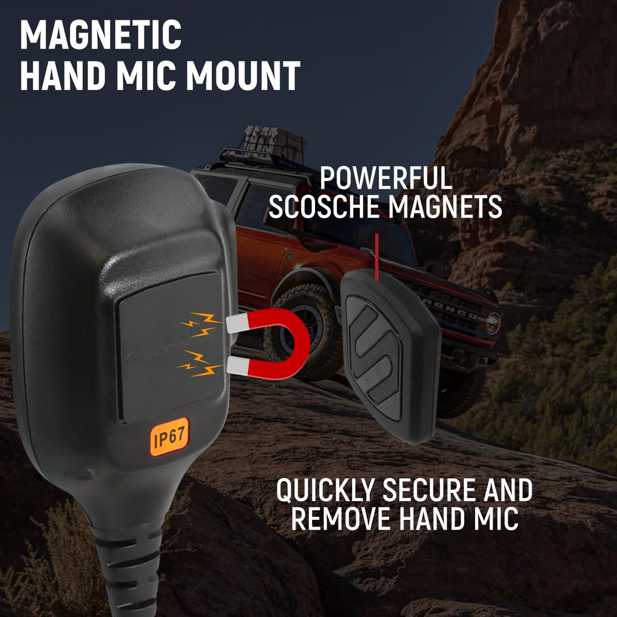 Radio Kit Plus - Rugged G1 GMRS Mobile Radio with External Speaker