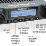 Base Camp - Rambler G4 High Power Mobile Radio with Fiberglass Antenna Kit