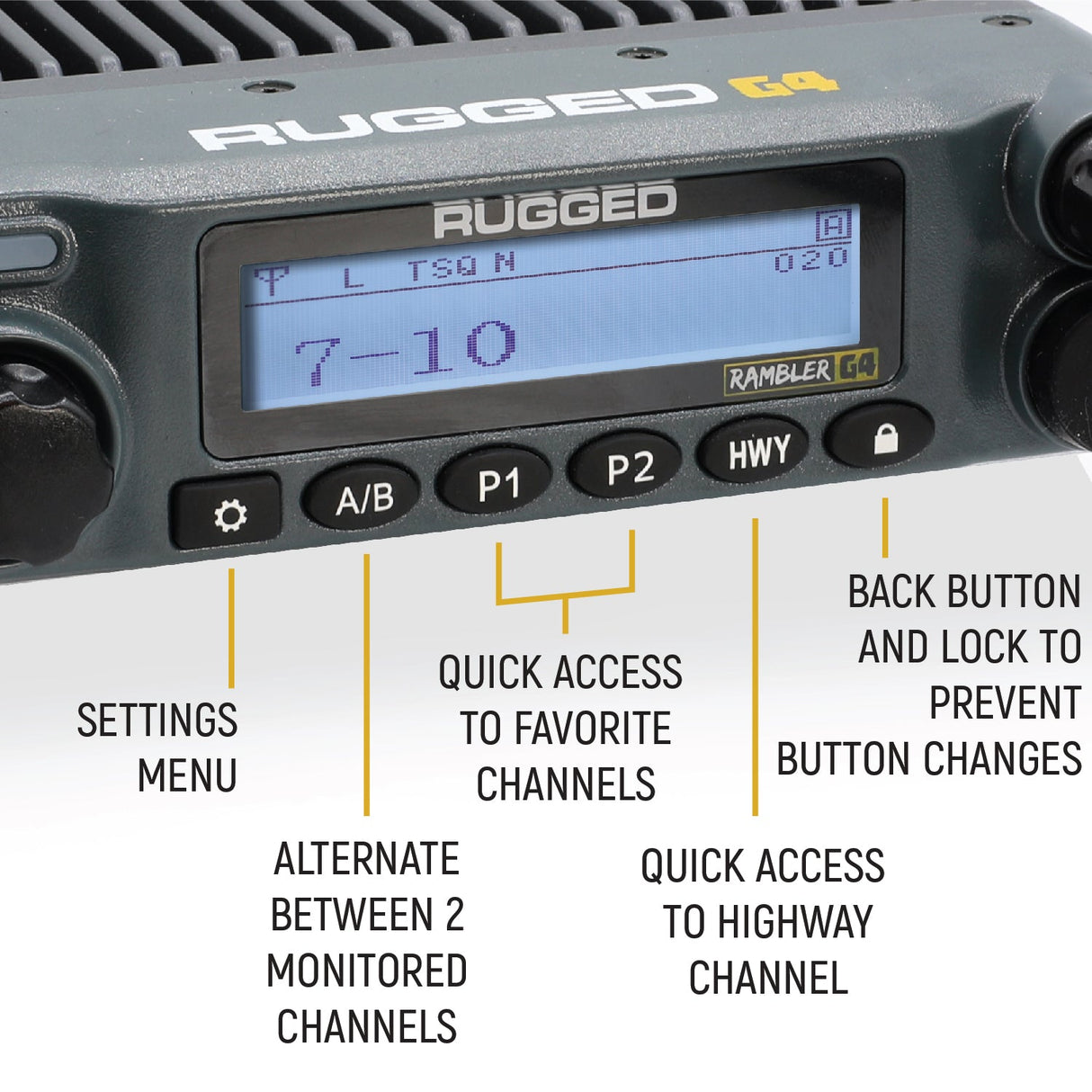 GMRS Mobile Radio - Model G4 Rugged Rambler - CLEARANCE