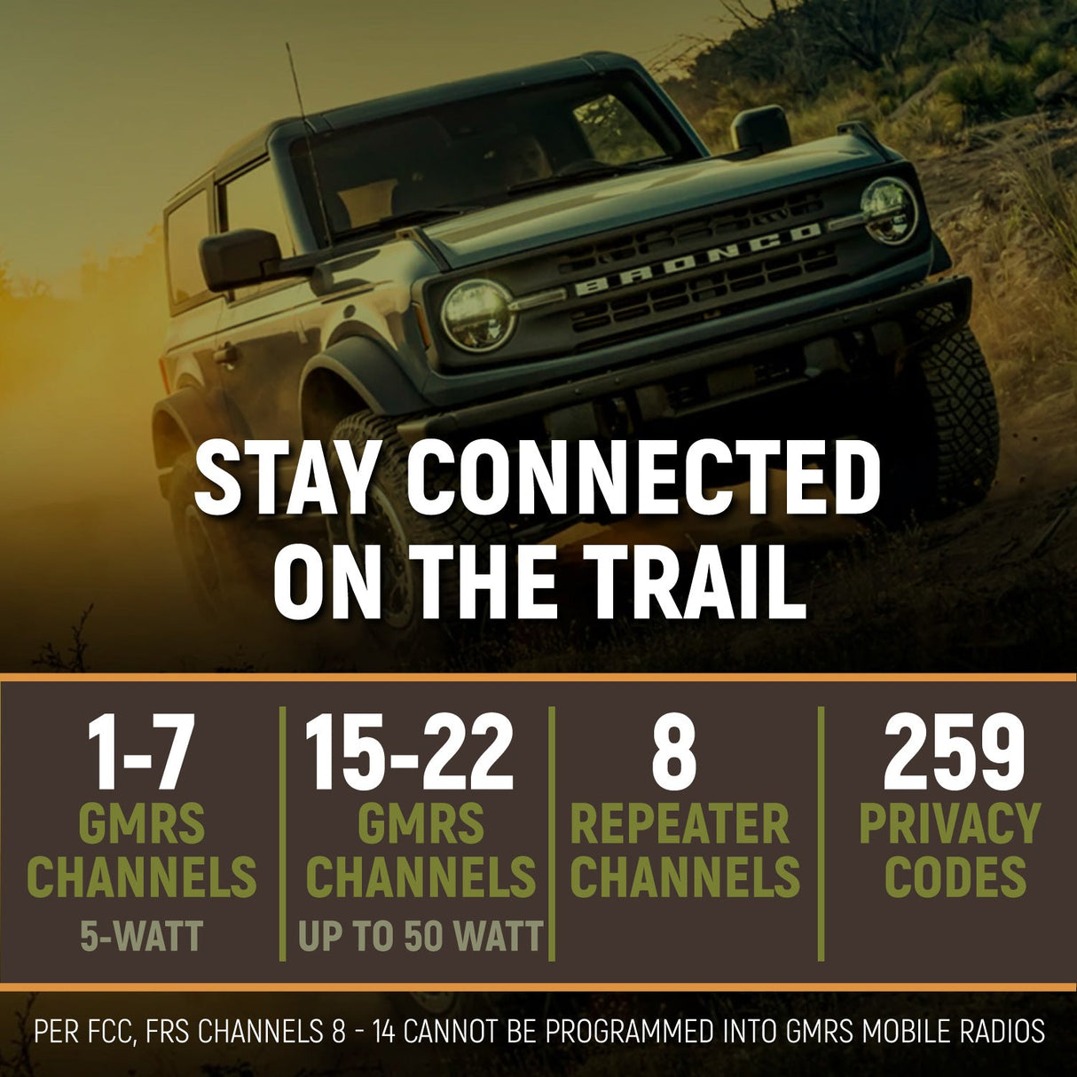Radio Kit Lite - Rambler G4 GMRS Band Mobile Radio with Stealth Antenna