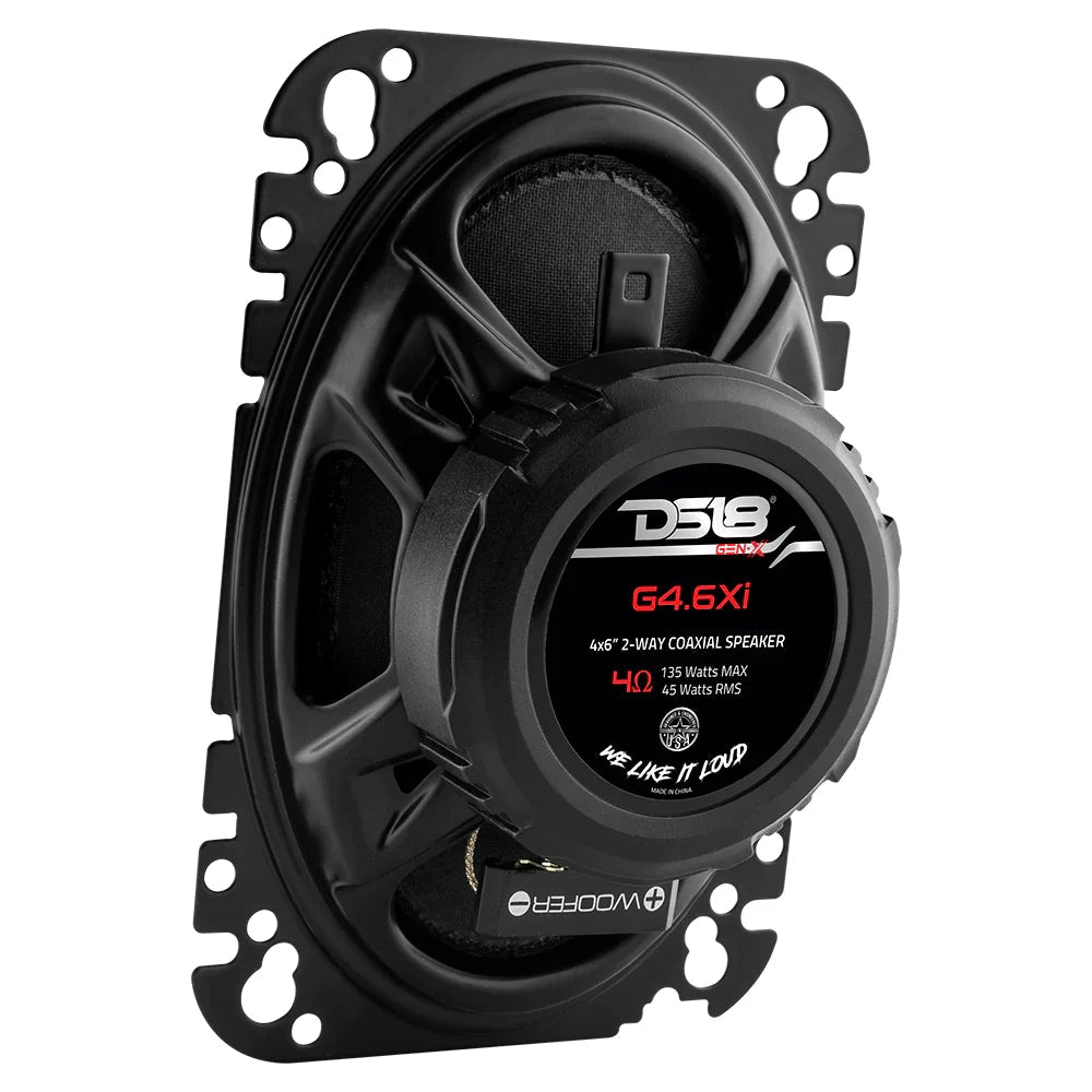 DS18 G4.6XI 4"x6" 2-Way Coaxial Speakers (Pair) DS18