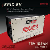 GCModified 76V 105AH Battery Bundle / Epic EV (3 x 3 Factory Battery Tray)
