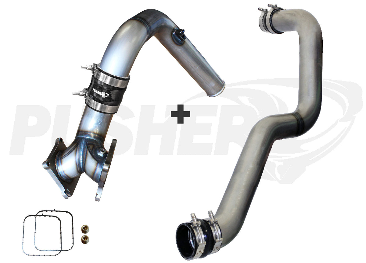 Pusher SuperMax Intake System & Max 3" Driver Side Charge Tube for 2006-2010 Duramax LBZ LMM
