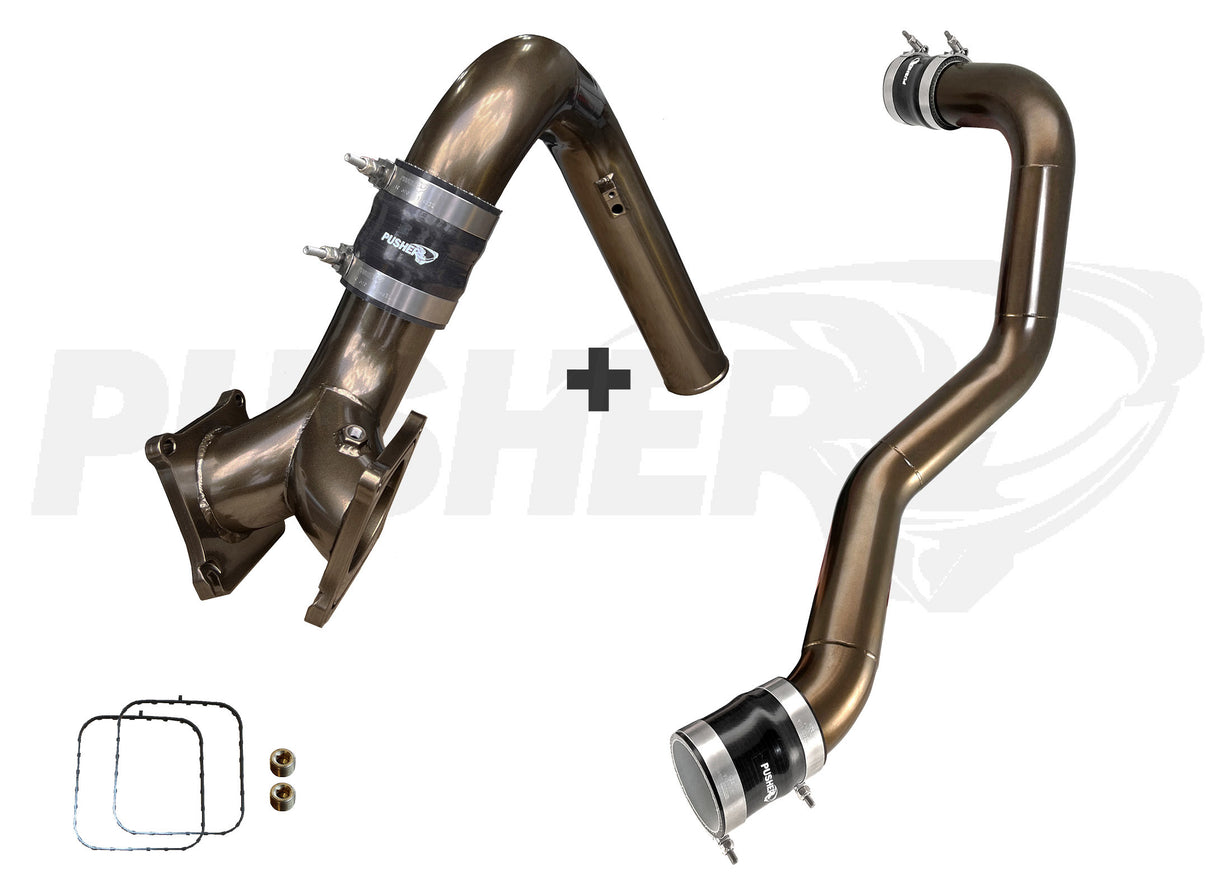 Pusher SuperMax Intake System & Max 3" Driver Side Charge Tube for 2006-2010 Duramax LBZ LMM