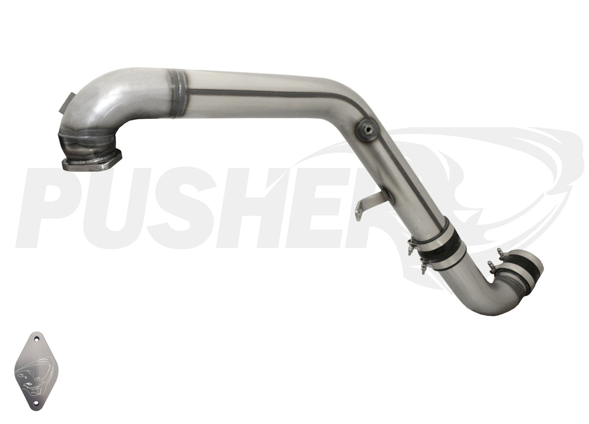 Pusher Max 3" HD Passenger-side Charge Tube for 2011-2016 Duramax LML