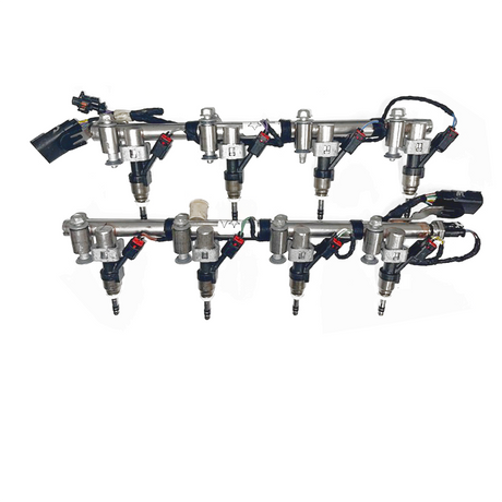 2014-2022 L83 V8 5.3 Truck Rails With Fuel Injectors Fuel Injector Connection