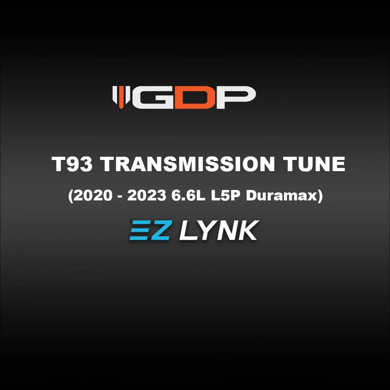 GDP EZ Lynk Transmission Tune File T93 (2020-2023 6.6L L5P Duramax)