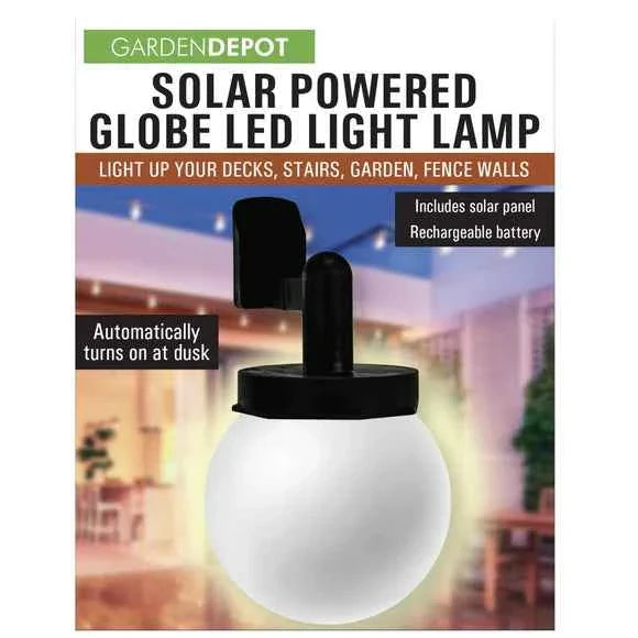 Solar Powered Globe LED Light Lamp TekShack
