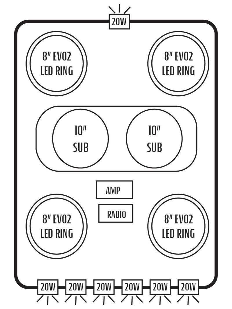 2016+ Polaris General 4 1000 Stereo Tops (4-Seat)