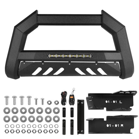 Black Bull Bar LED for 2007-2018 Chevy/GMC 1500 Truck & SUV Flashark
