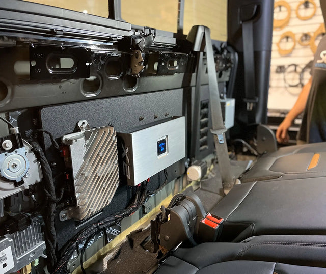 GMC Sierra & Chevrolet Silverado Amplifier Rack — No-Drill Factory Fit Ten87 Design