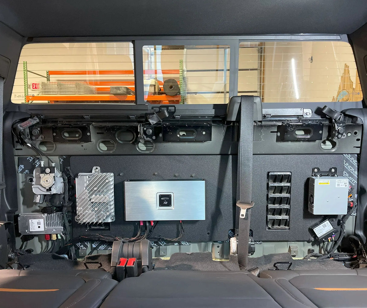 GMC Sierra & Chevrolet Silverado Amplifier Rack — No-Drill Factory Fit Ten87 Design