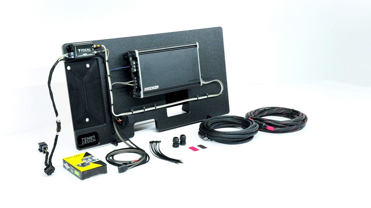 Kicker Loaded Subwoofer 1200wrms Amplifier Rack for 2019+ GMC/Chevy BOSE Trucks Sounds Good Stereo
