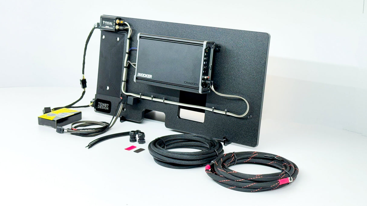 Kicker Loaded Subwoofer 1200wrms Amplifier Rack for 2019+ GMC/Chevy BOSE Trucks Sounds Good Stereo
