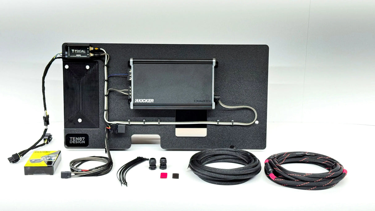 Kicker Loaded Subwoofer 1200wrms Amplifier Rack for 2019+ GMC/Chevy BOSE Trucks Sounds Good Stereo