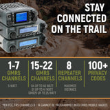 GMRS Mobile Radio Kit for Jeep Wrangler JL and Gladiator JT