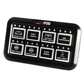 sPod Add-On HD Switch Panel 8-Circuit Systems