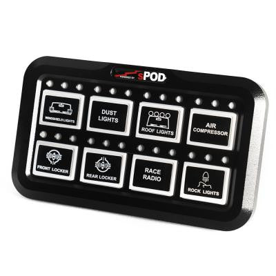 sPod Add-On HD Switch Panel 8-Circuit Systems