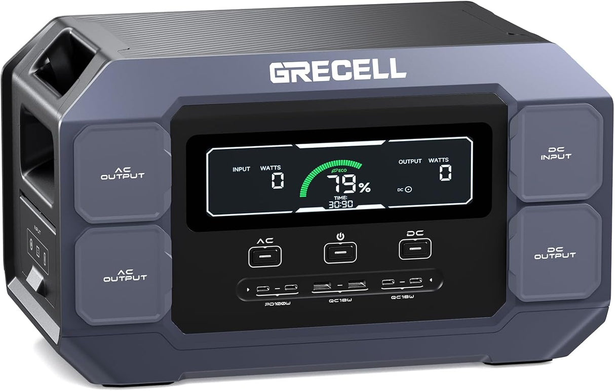 GRECELL 2200W Portable Power Station: Power Anywhere! Grecell