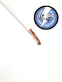 WHITE 8 GAUGE GXL AUTOMOTIVE HIGH TEMP COPPER WIRE AC/DC WIRE AND SUPPLY